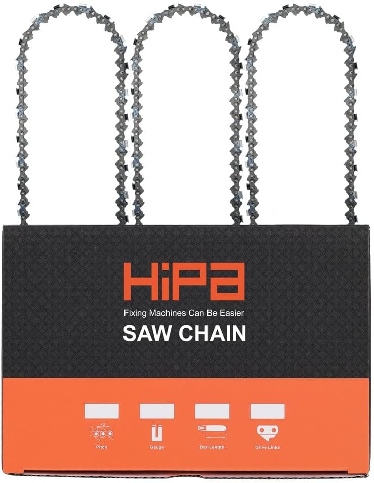 Hipa 18 inch Chain Saw Chain .063" Gauge .325" Pitch 68 Drive Links for Sthil MS250 MS251 MS230 025 3639 005 0068 26RS 68 Oregon L68 Chainsaw Chain - Image 1
